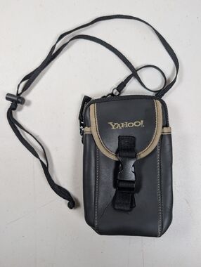 Vintage Yahoo Promo Bag Crossbody Camera Case Travel Passport Pouch Y2K Tech